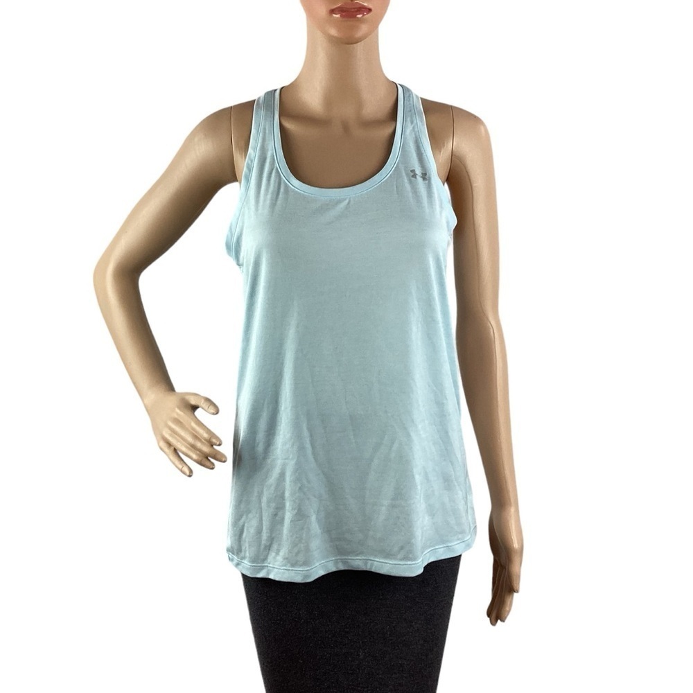 Under Armour Lightweight Racerback Tank Top Size XS Light Blue